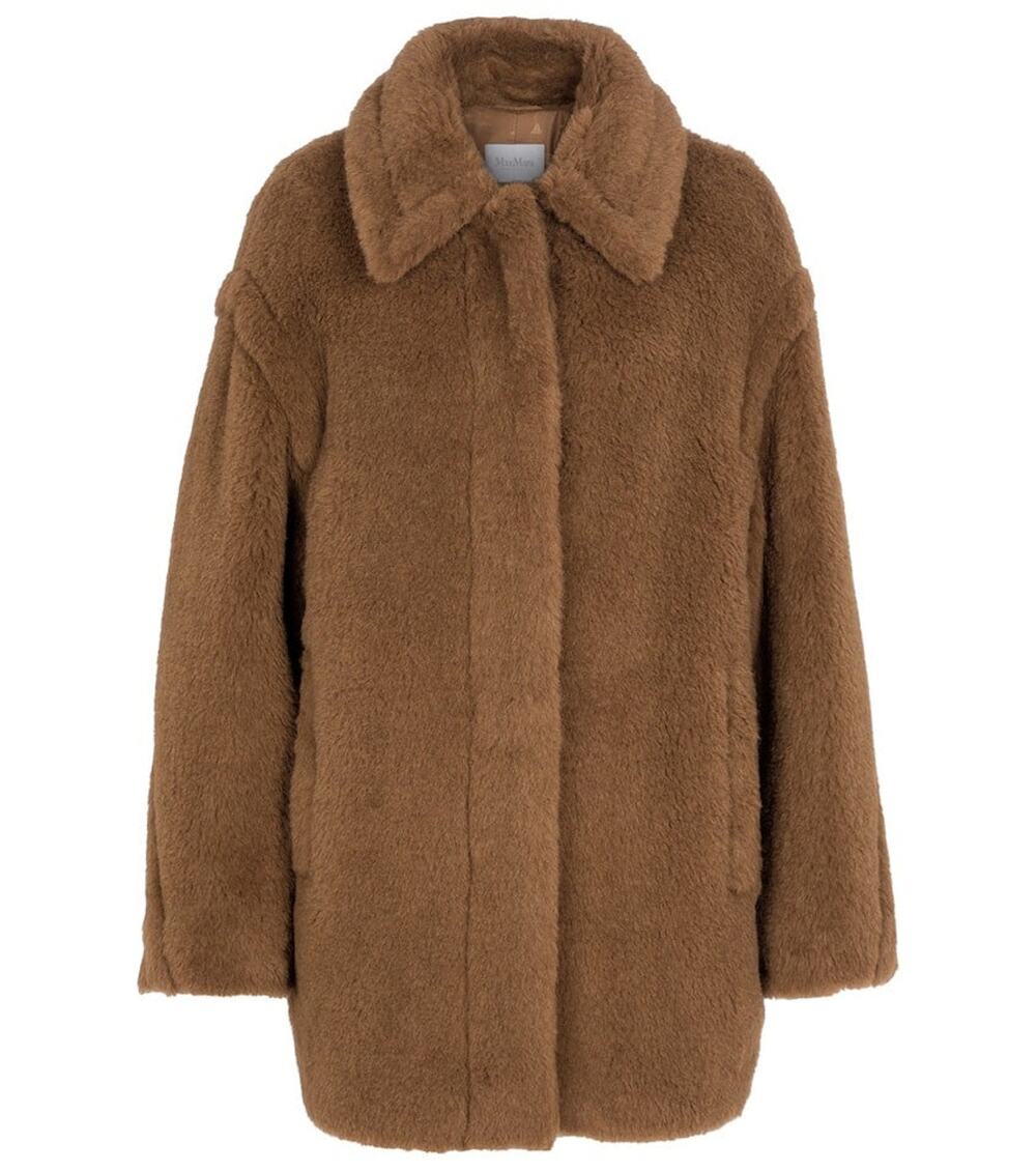 Max Mara Viale Alpacablend Jacket Wool Blend Tobacco - 40